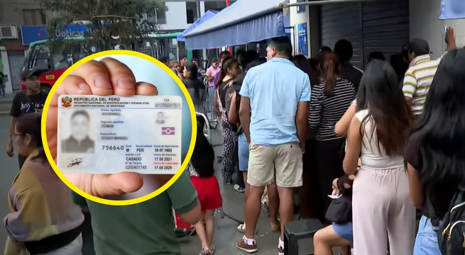 Denuncian cobro de hasta 50 soles por colas para recojo de DNI en Reniec