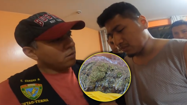 Cae el "Gato" de Barrios Altos: tenía más de 500 kilos de marihuana y armas de fuego