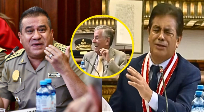 Fiscal de la Nación y comandante de la PNP protagonizan tensa discusión en el Congreso