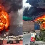 Incendio de gran magnitud consume fábrica de colchones en San Juan de Lurigancho