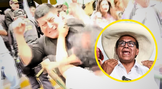 Incidentes durante visita de Roberto Sánchez en mercado de San Juan de Miraflores