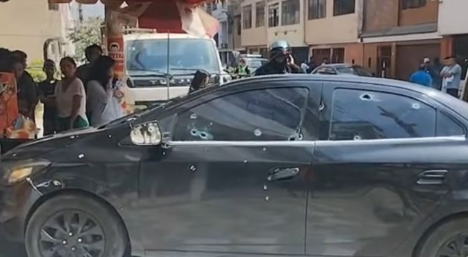 Hombre es asesinado a plena luz del día con más de 38 disparos en SJL: cámaras captan ataque