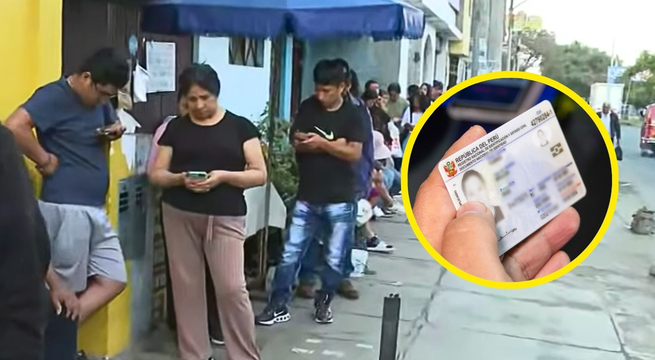 Largas colas y denuncias por venta de turnos para recojo de DNI a días de elecciones