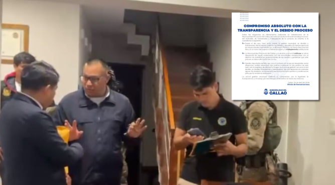 Municipalidad del Callao tras allanamientos: "Hay elementos que podrían evidenciar un uso político del caso"