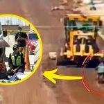 Niño en bicicleta muere atropellado por maquinaria en vía de mantenimiento | VIDEO