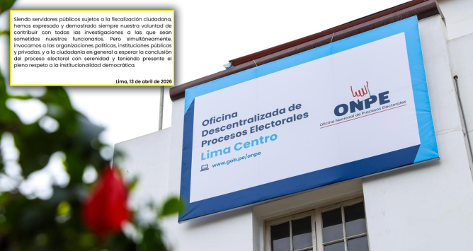 ONPE pide disculpas por deficiencias en elección general y se someten a investigaciones