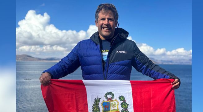 Peruano Gustavo Lores buscará récord Guinness con histórica travesía en el Lago Titicaca