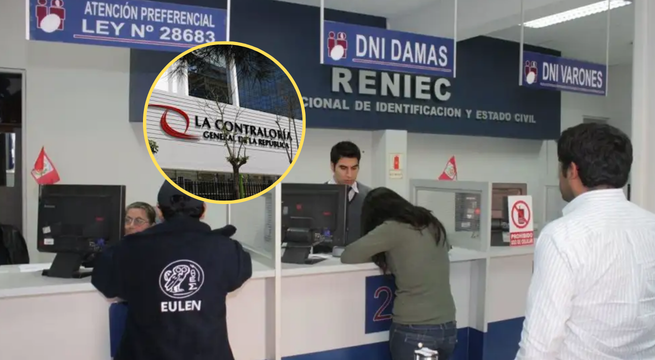 Contraloría intervino oficinas del Reniec tras retrasos y largas filas en trámites