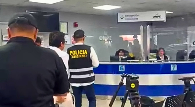 PNP interviene oficinas de ONPE y empresa Galaga por presuntas irregularidades electorales