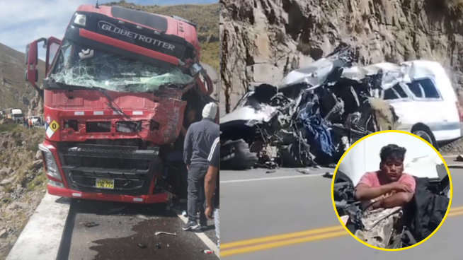 Choque entre trailer y minivan deja 10 muertos en Puno | VIDEO