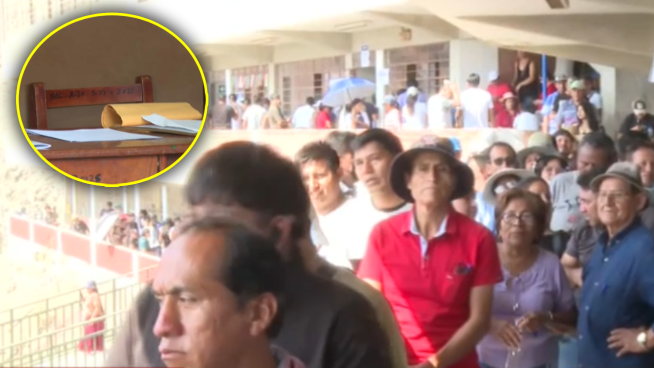 Denuncian mesas de votación inhabilitadas en colegio de SJM: "estamos desde la mañana"