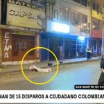 Asesinan de 15 disparos a ciudadano colombiano en la avenida Dominicos