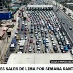 Tráfico en la Panamericana Sur colapsa durante feriado largo por Semana Santa