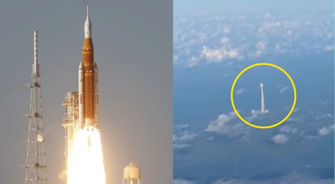 Impresionante: pasajera capta el despegue de Artemis II desde el avión