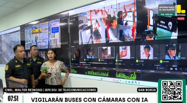 Cámaras con inteligencia artificial identificarán delincuentes en buses de transporte público