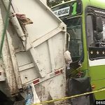 Bus se estrella contra camión de basura y aplasta y mata a trabajador de limpieza pública en Villa El Salvador