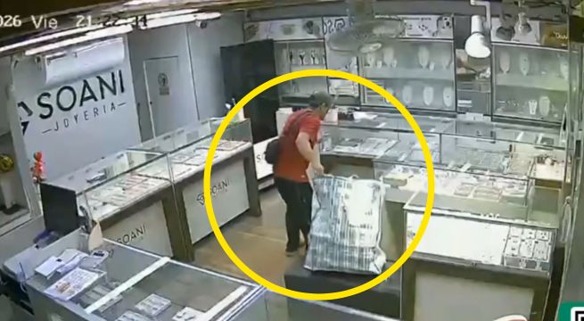 Roban más de 270 mil dólares en joyería ubicada cerca a Palacio de Gobierno