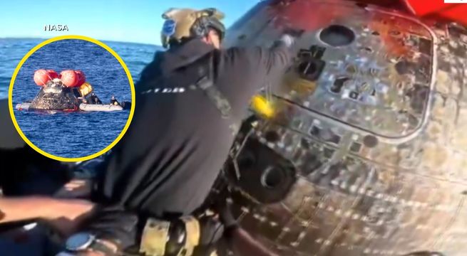 "Bienvenidos a casa": así encontraron a los cuatro astronautas en la cápsula Orión tras su llegada a la Tierra