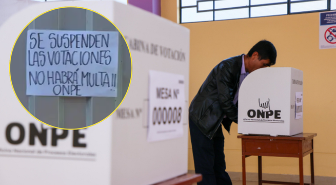 No llegó material de la ONPE:  más de 2 mil personas se quedan sin votar por cierre de colegio