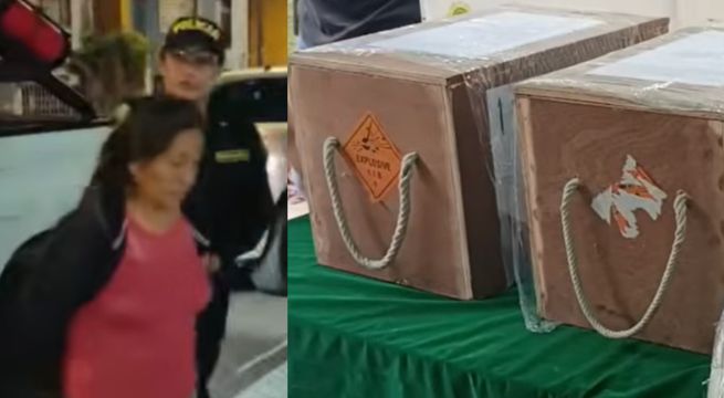 PNP interviene a mujer de 65 años con dinamita y miles de detonadores