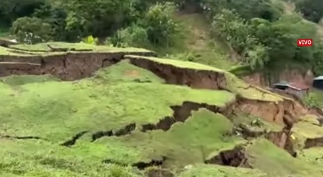San Martín: falla geológica destruye viviendas y deja a más de 120 familias afectadas