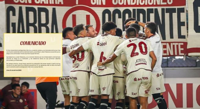 Javier Rabanal deja Universitario: club oficializa su salida y nombra reemplazo temporal