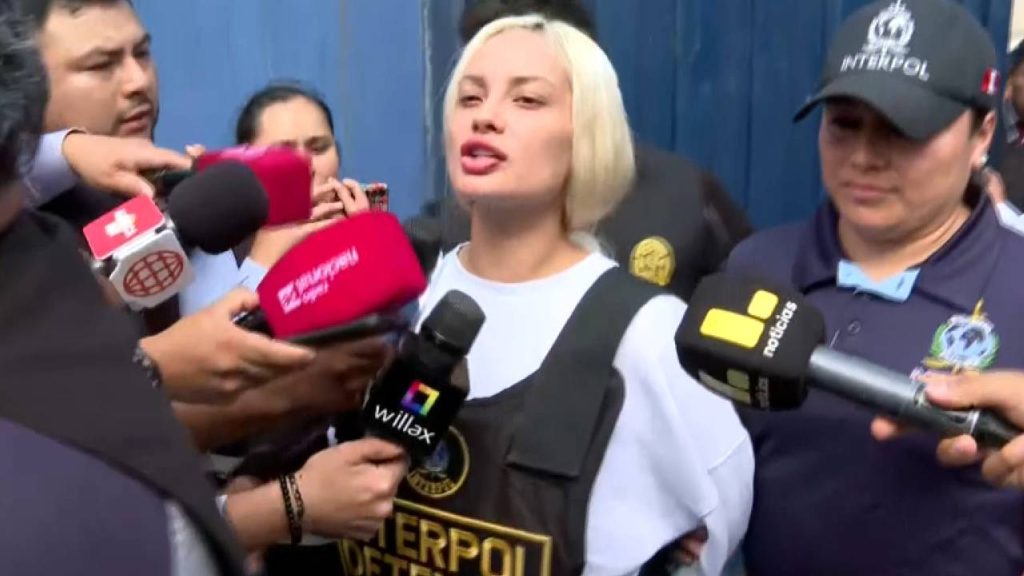 Nadeska Widausky brindó declaraciones tras ser detenida por la Policía