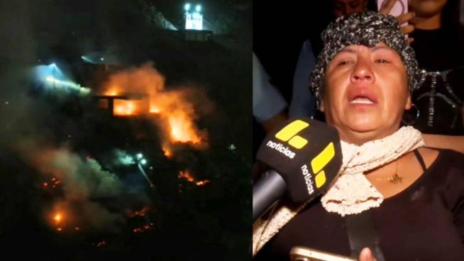 Familias pierden todo por incendio que destruye al menos cinco casas en zona alta de Independencia