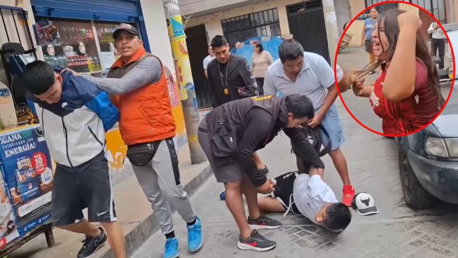 Caen ladrones en el Centro de Lima y familiares intentan frustrar capturas