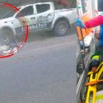 Sereno ebrio atropelló a trabajadora de limpieza, huyó y chocó con cerro