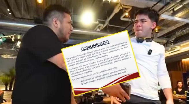 Consulado peruano en Japón lanza comunicado tras pelea entre streamers Bebote y Kingteka