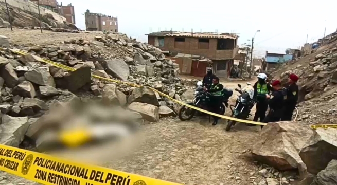 Hallan muerto a adolescente reportado como desaparecido en cerro de Huaycán