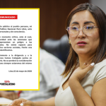 Congresista Kelly Portalatino renuncia a Perú Libre por “motivos personales y de conciencia”