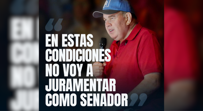 Rafael López Aliaga reafirma que no juramentará como senador tras pedir elecciones complementarias en Lima