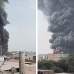 Incendio de gran magnitud en Ate consume fábrica y viviendas cerca de grifo: movilizan hasta 15 unidades de bomberos