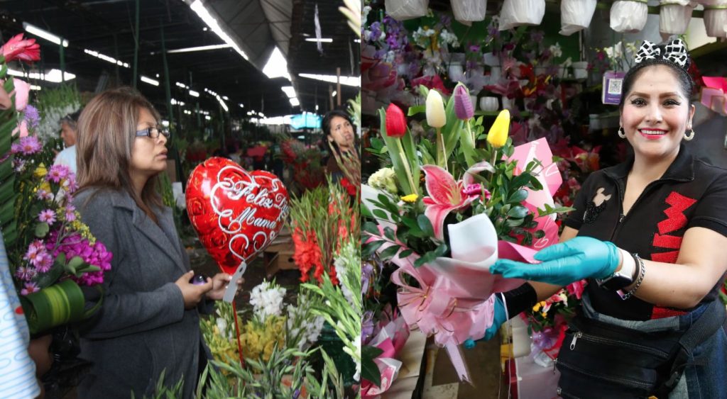 Cientos de personas llegan al mercado de flores por el Día de la Madre: arreglos florales desde los 10 soles | VIDEO