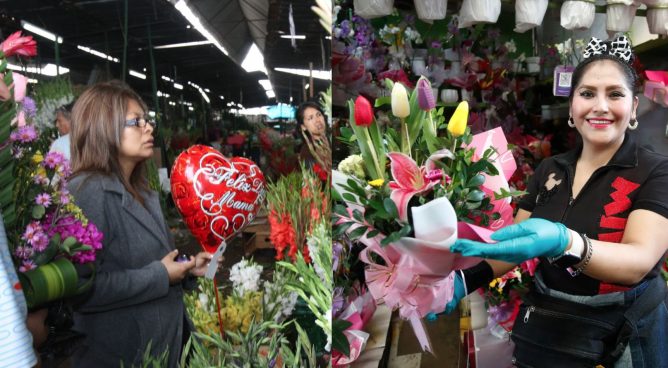 Cientos de personas llegan al mercado de flores por el Día de la Madre: arreglos florales desde los 10 soles | VIDEO