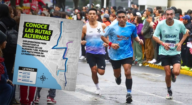 Maratón Lima 42K: conoce las avenidas cerradas y desvíos por competencia este domingo