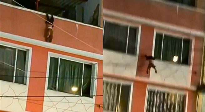 Niño de dos años cae del cuarto piso y vecinos logran salvarle la vida | VIDEO