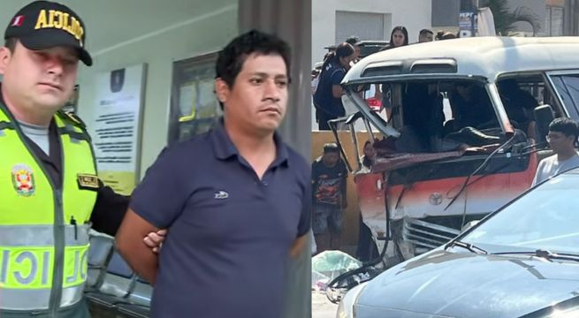 Puente Piedra: conductor sin licencia y con 50 papeletas provoca accidente de bus