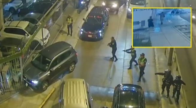 Delincuentes escapan tras persecución policial en Miraflores