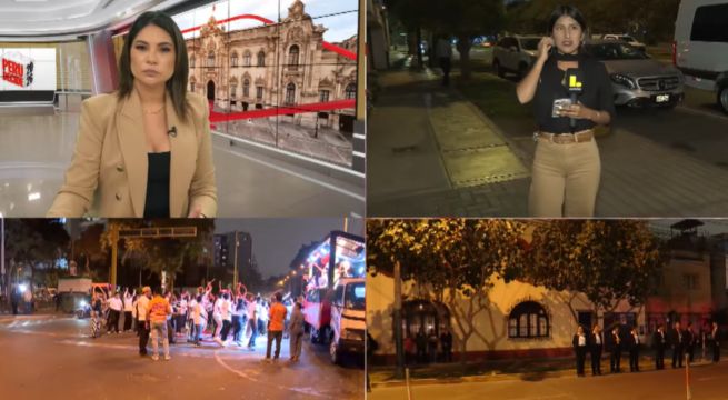 Debate técnico entre Fuerza Popular y Juntos por el Perú: expectativa en exteriores del JNE previo al inicio del encuentro