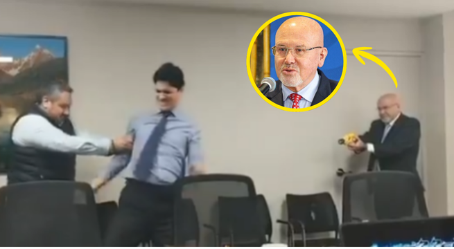 Carlos Bruce, alcalde de Surco, dispara pistola eléctrica contra su asesor
