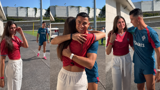 Cristiano Ronaldo hace llorar a influencer con este tierno gesto | VIDEO