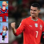 Cristiano Ronaldo marca doblete en la Copa del Mundo y las redes explotan con todo tipo de memes