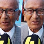 Señor de 103 años acudió a votar acompañado de su hija y su nieto | VIDEO