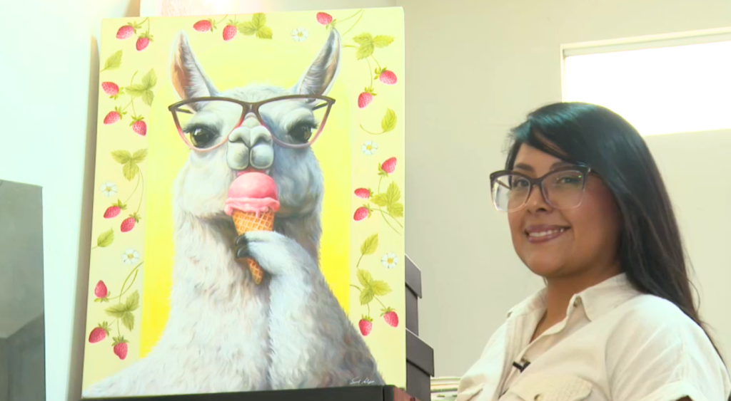 Artista peruana destaca en el mundo por sus obras de llamas y alpacas | VIDEO