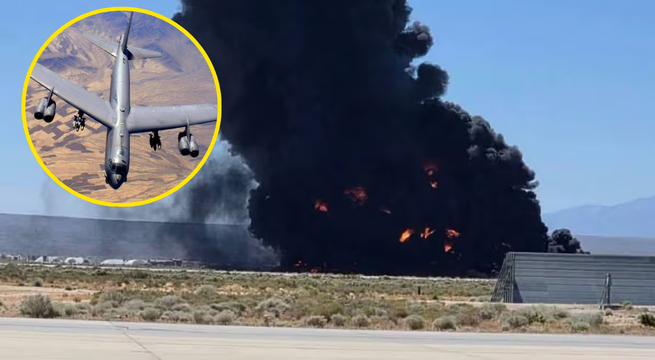 Mueren ocho tripulantes tras impacto de bombardero B-52 en base de Estados Unidos