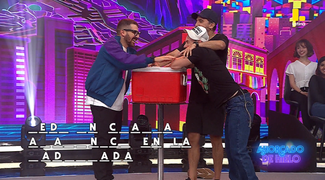 Me Caigo de Risa: ¡Rodrigo Sánchez Patiño sufrió con los hielos que le puso César Ritter!