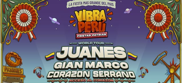 Juanes y Gian Marco llegan a la Ciudad Festival de Vibra Perú